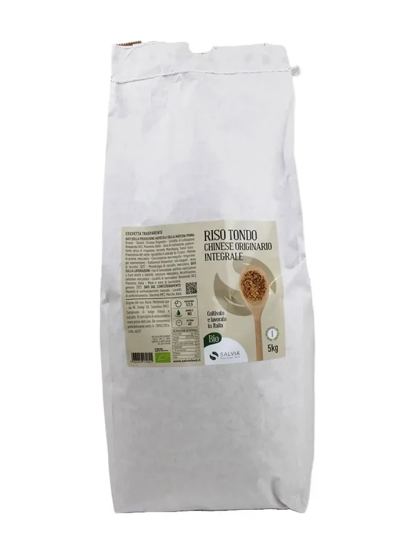Riso chinese originario integrale bio – chicco tondo – 5kg