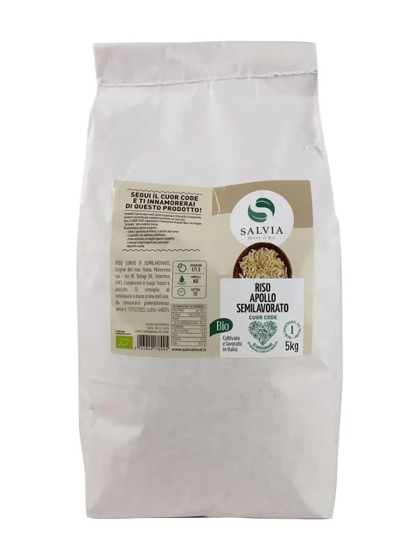 Riso apollo semilavorato bio 5kg