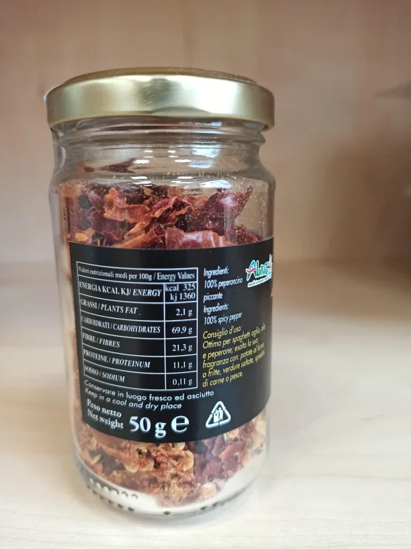 Peperoncino Piccante frantumato vaso 50gr // Aca Agrolearia GM - immagine 2