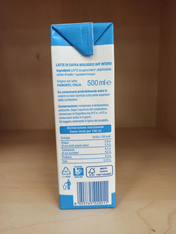 Latte di capra BIO 500ml || KI GM - immagine 3