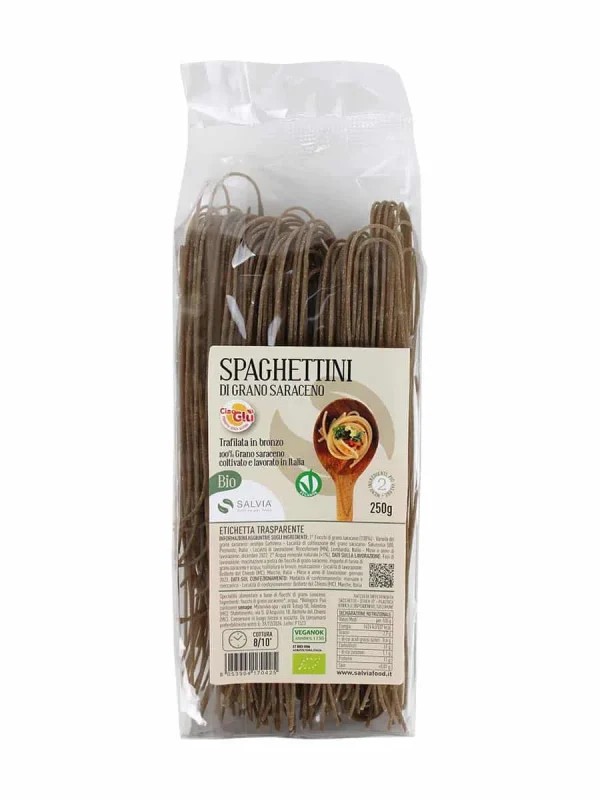 Spaghettini di grano saraceno bio – senza glutine – 250g