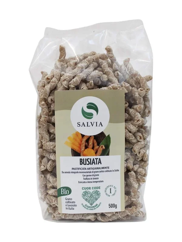 Busiata integrale di grano duro bio – 500g