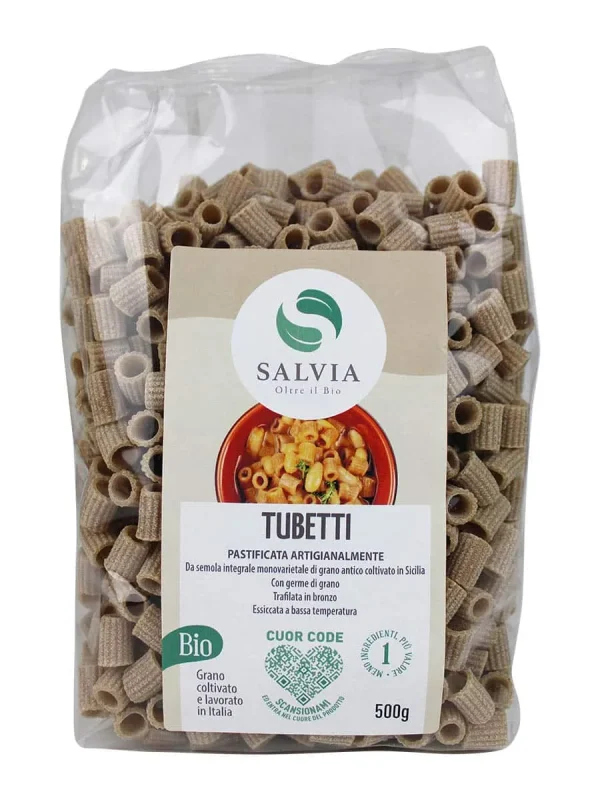 Tubetti integrali di grano duro bio – 500g