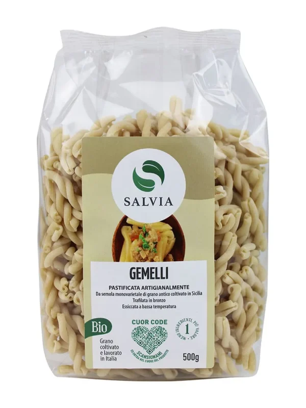 Gemelli di semola di grano duro bio – 500g