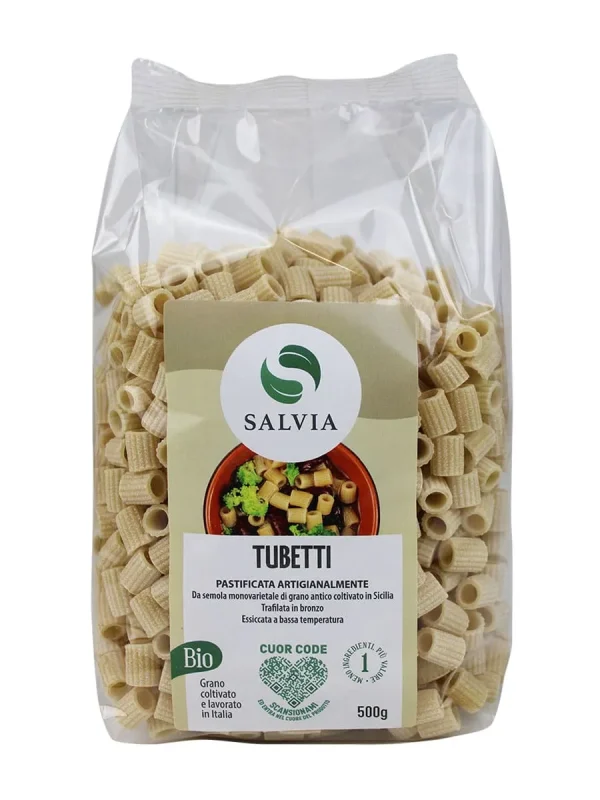 Tubetti di semola di grano duro bio – 500g