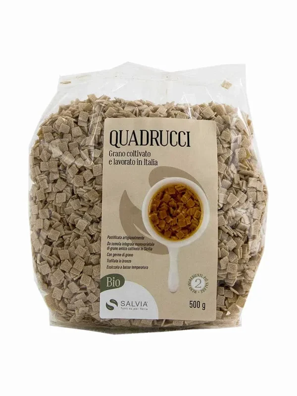 Quadrucci integrali di grano duro bio – 500g