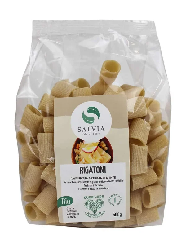 Rigatoni di semola di grano duro bio – 500g