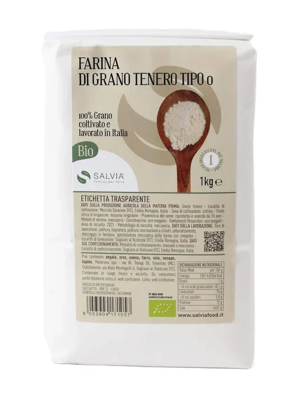 Farina di grano tenero bio – tipo 0 – 1kg