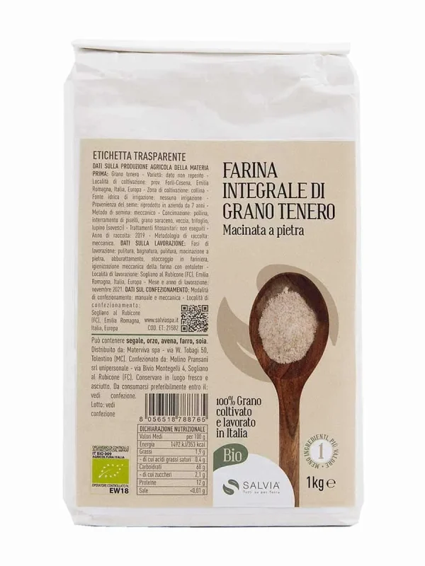 Farina integrale di grano tenero bio – 1kg