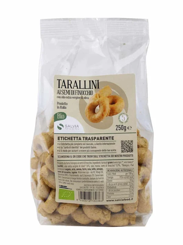 Tarallini bio al finocchietto selvatico – 250g