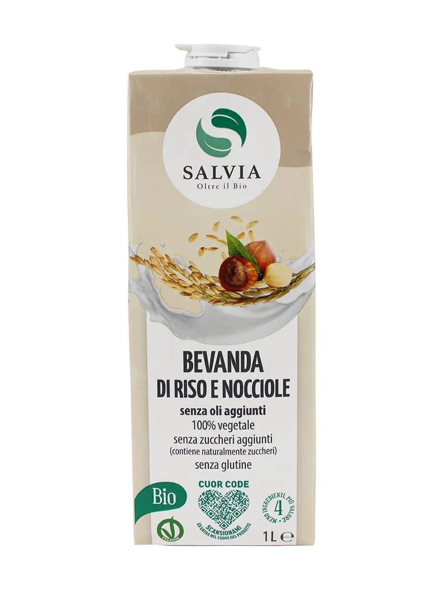 Bevanda di riso alle nocciole bio – tetrapak – 1l