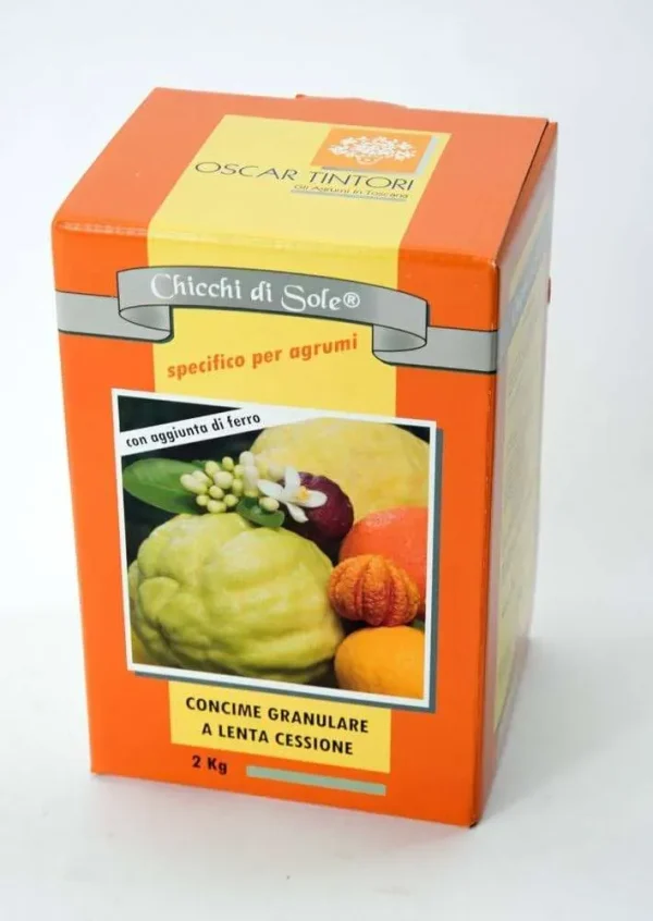 CHICCHI DI SOLE 2KG – Concime granulare per agrumi – OSCAR TINTORI