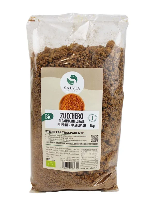 Zucchero di canna integrale mascobado bio – 1kg