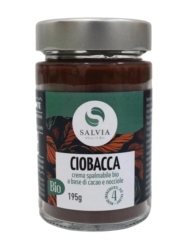 Ciobacca – crema spalmabile di cacao & nocciole bio – 195g
