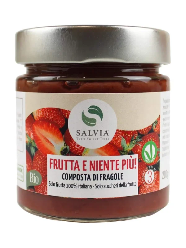 Composta di fragole bio – 100% frutta & niente più! – 200g