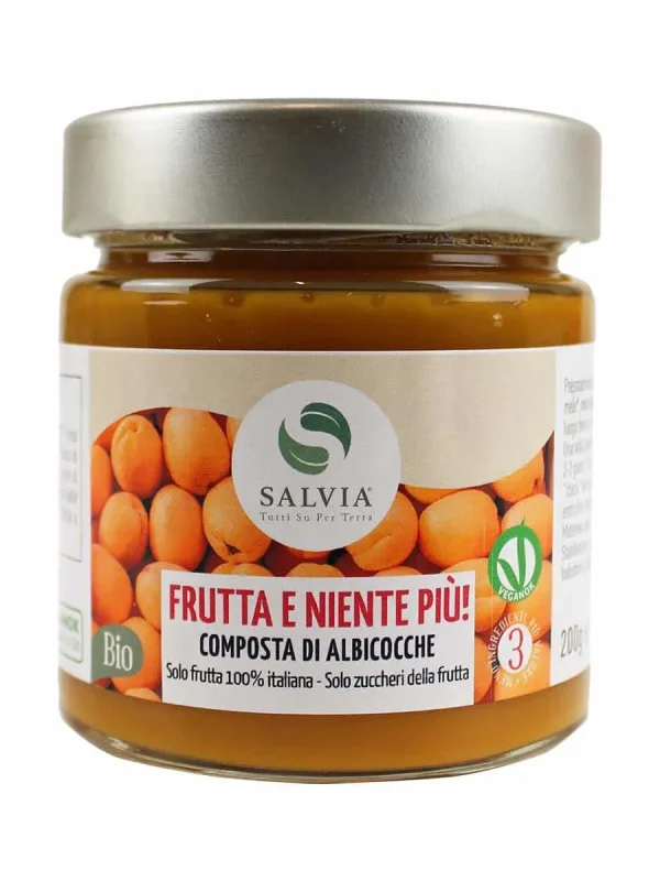 Composta di albicocche bio – 100% frutta & niente più! – 200g