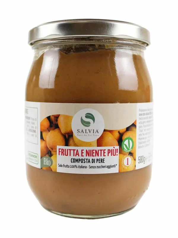 Composta di pere bio – 100% frutta & niente più! – 550g