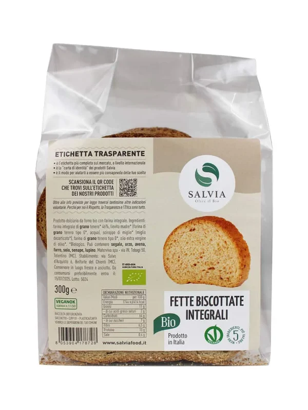 Fette biscottate integrali bio – 300g