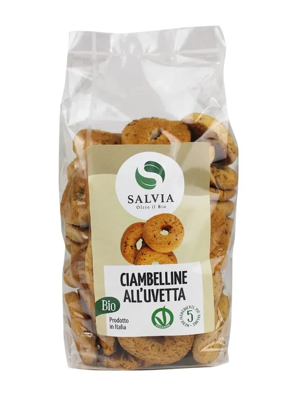 Ciambelline all’uvetta bio – 500g