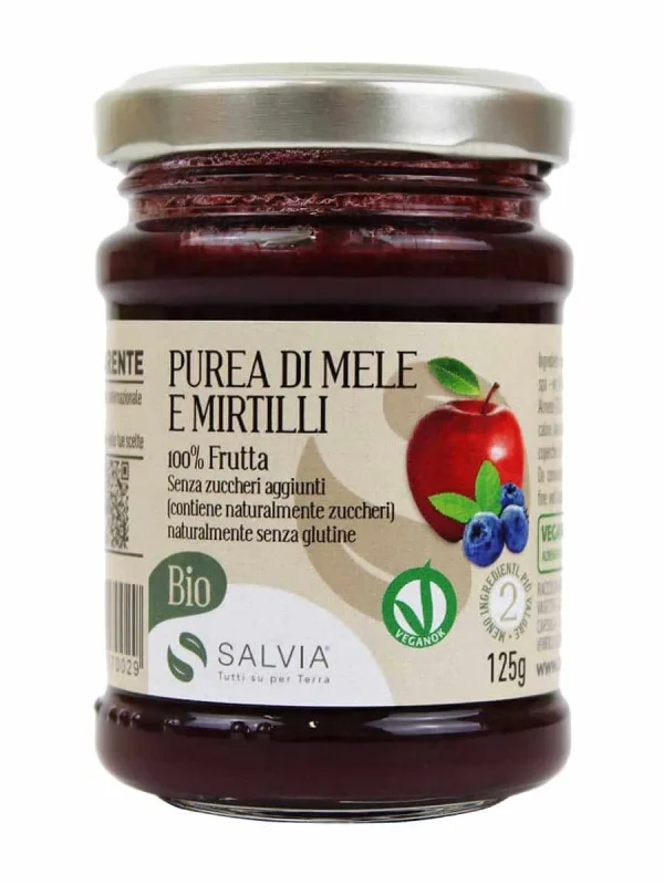 Purea di mirtillo & mela bio – 125g