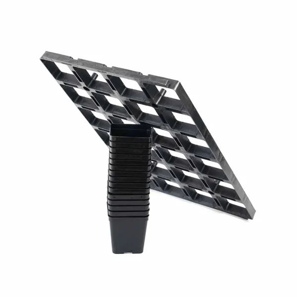 Set pannello quadro portavasi con vasi