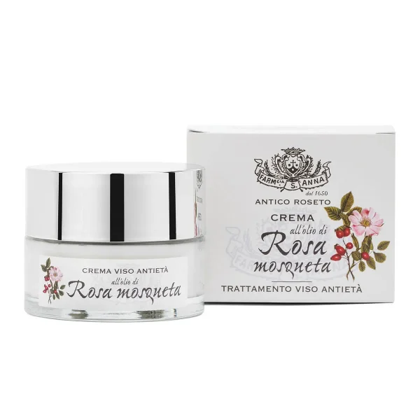 Crema viso antietà alla Rosa Mosqueta