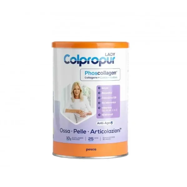 Collagene Colpropur Lady barattolo da 340 gr, integratore pensato per il benessere femminile.