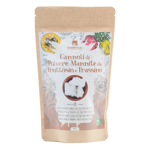 Cannoli di Polvere di Mannite da Fruttosio e Frassino Manna