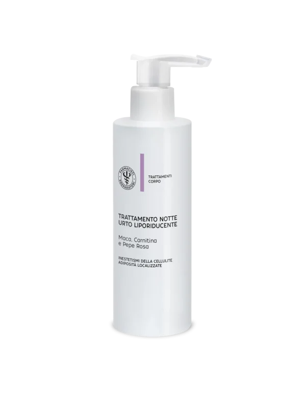TRATTAMENTO NOTTE URTO LIPORIDUCENTE Maca , Carnitina e Pepe Rosa  250ml