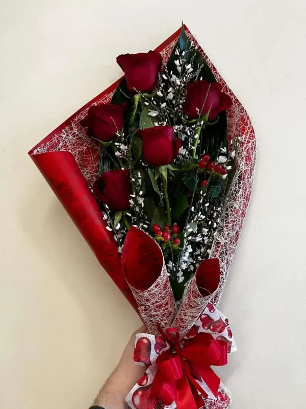 Composizione da 5 ROSE n°1