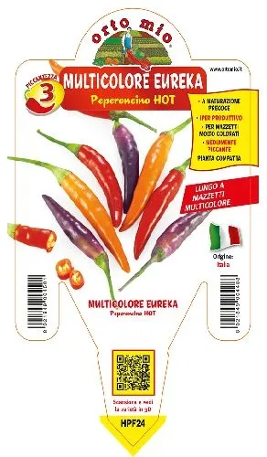 Peperoncino MULTICOLORE EUREKA – HOT