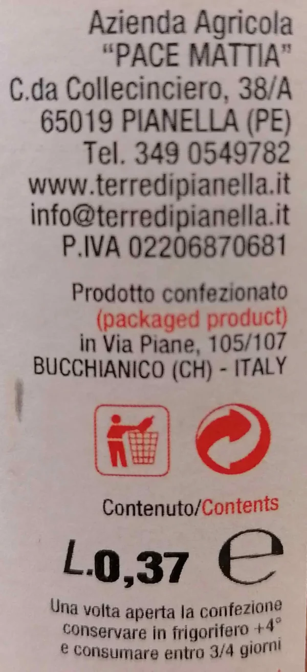 10 barattoli di pezzetti di pomodori pera d’Abruzzo Terre di Pianella (0,37) GM - immagine 4