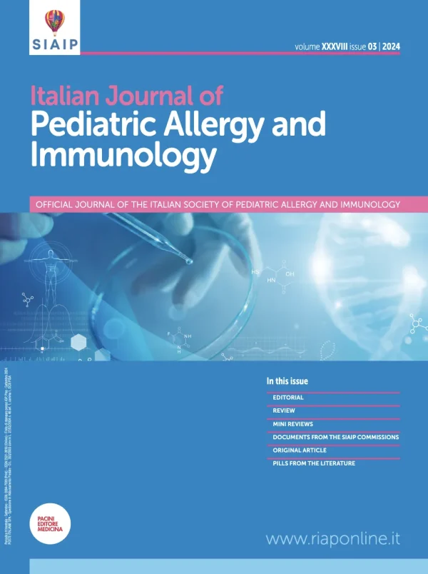 Italian Journal of Pediatric Allergy and Immunology