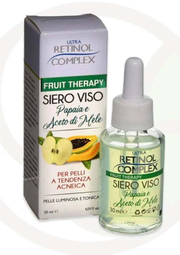Siero viso pelli acneica papaia e aceto di mele 30 ml