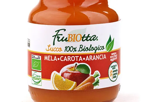 Succo di mela, arancia e carota 100% BIO D’Alessandro (200ml) GM