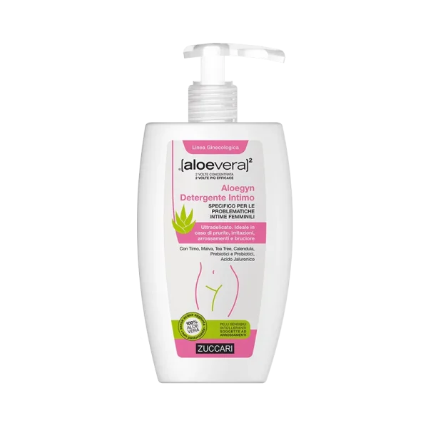Aloegyn Detergente Intimo 250 ml, estremamente delicato utile in caso di disagio intimo. Zuccari