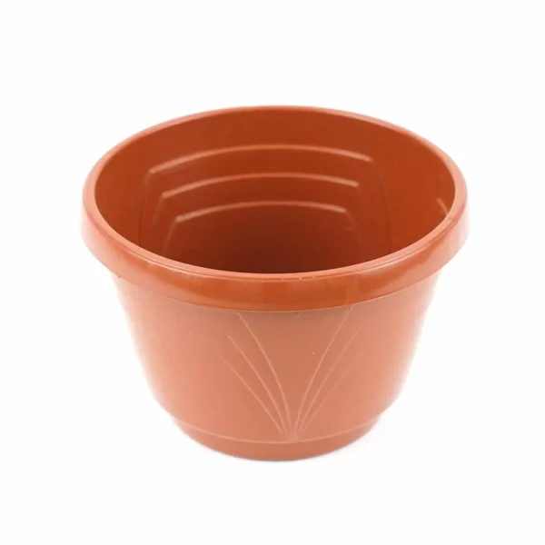 Vaso basket mod. Lavaredo diametro 14cm con gancio e piattino per riserva d’ acqua - immagine 5