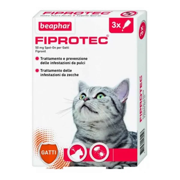 Fiprotec Antiparassitario pulci e zecche Spot-On gatto 3 pip