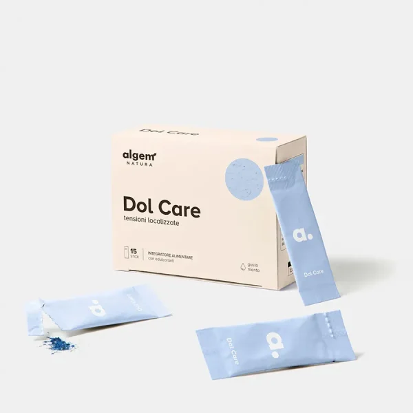Dol Care integratore per Tensioni Localizzate a base di Partenio e Ficocianine, 15 bustine
