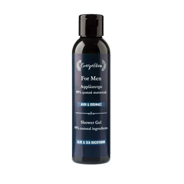 Gel doccia rivitalizzante uomo con aloe vera e olivello spinoso – 150ml