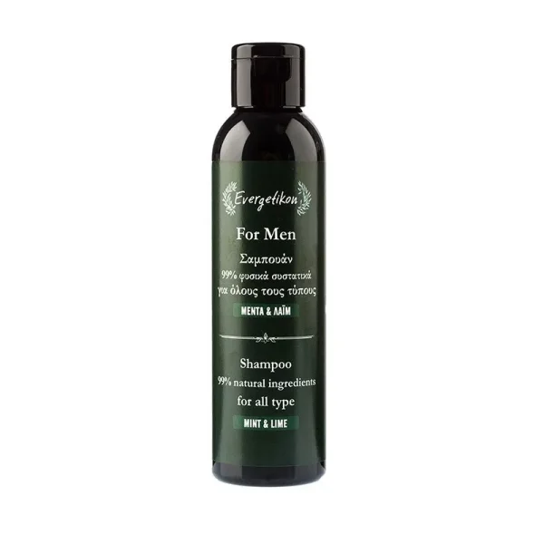Shampoo uomo per tutti i tipi di capelli alla menta e lime – 150ml