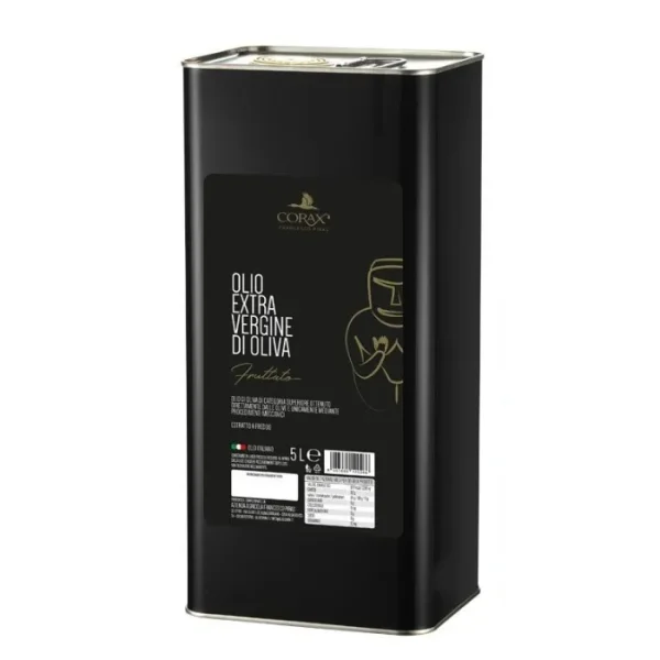Olio extravergine di oliva fruttato Corax 5lt, Az. Agr. Piras – Nuovo raccolto