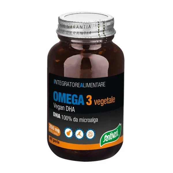 Omega 3 Vegetali 40 perle, vegan DHA, Santiveri