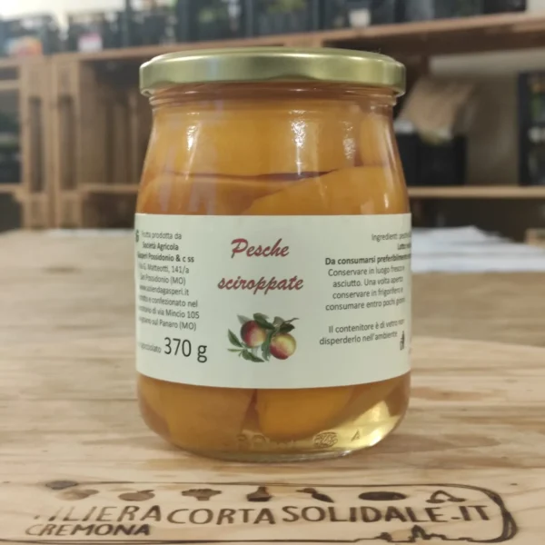 Pesche sciroppate 370g, Gasperi