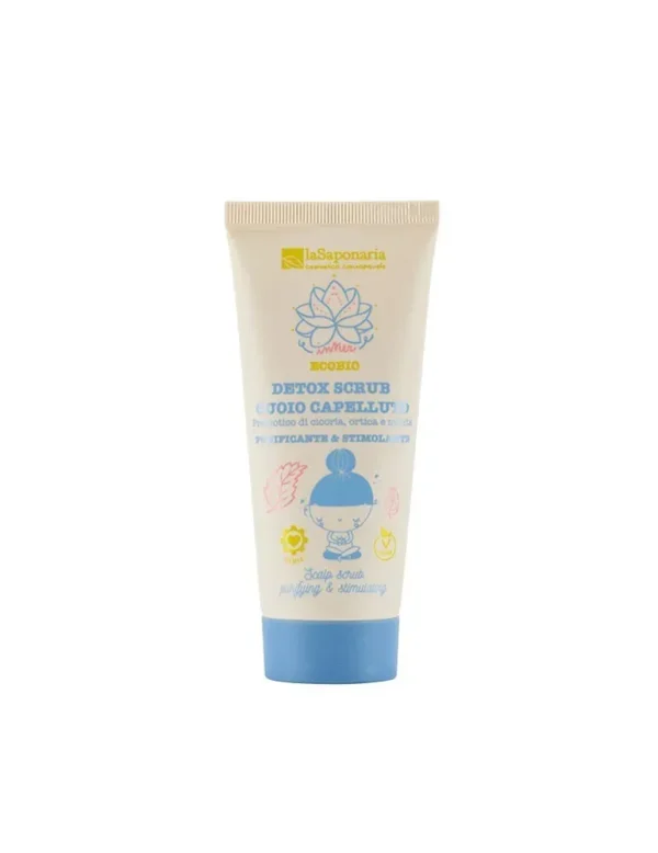 Scrub per il cuoio capelluto Detox 100 ml, purificante e rinvigorente. La Saponaria