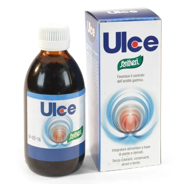 Ulce Digest fluido 240 ml, utile per favorire la digestione e lenire la mucosa dello stomaco. Santiveri