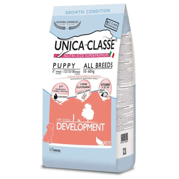 Unica Classe Puppy All breed – Development 3kg – pollo
