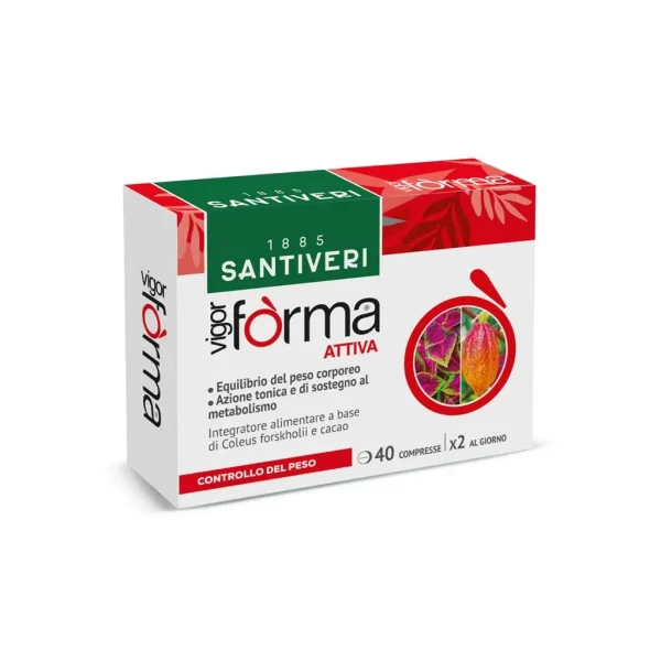 Vigor Forma Attiva 40 compr, utile per il mantenimento del peso corporeo. Santiveri