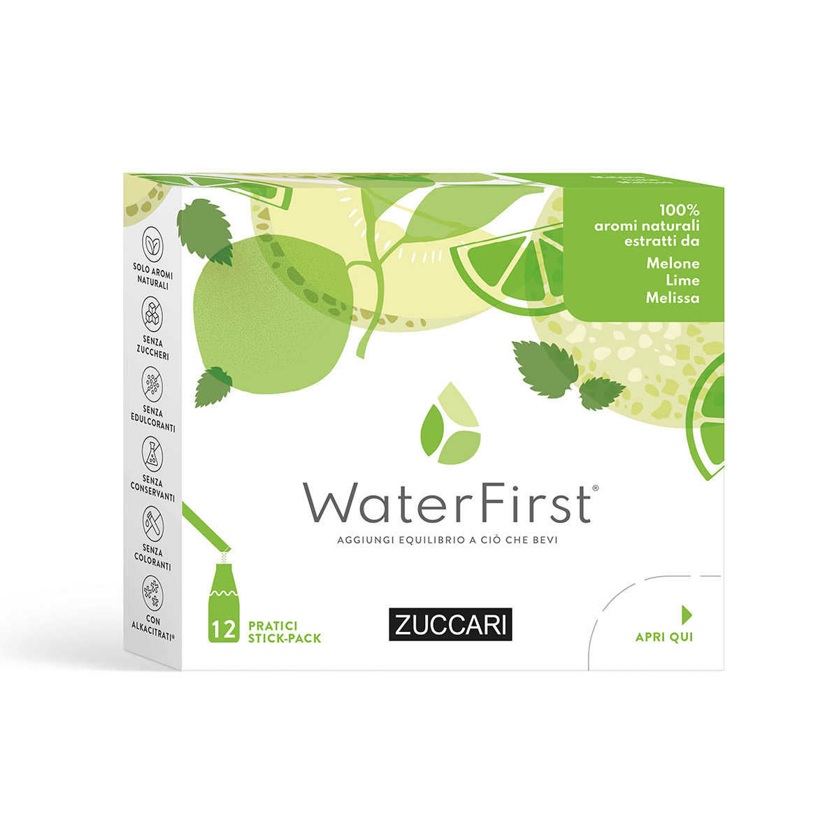 Waterfirst Melone Lime Melissa 12 Stick x 3Gr Zuccari