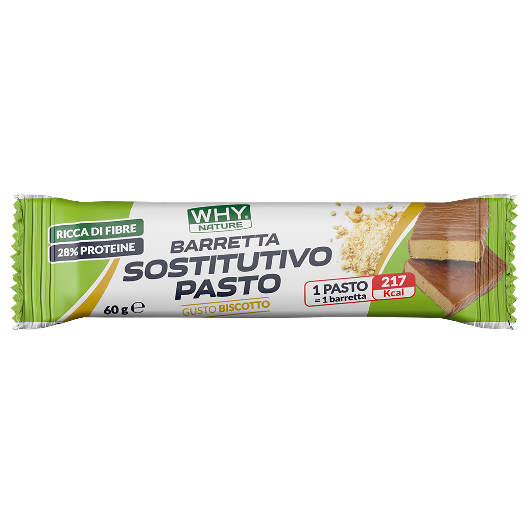 Barretta sostitutivo pasto Biscotto 60 Gr Why Nature